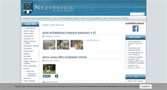 Desktop Screenshot of nezvestice.cz